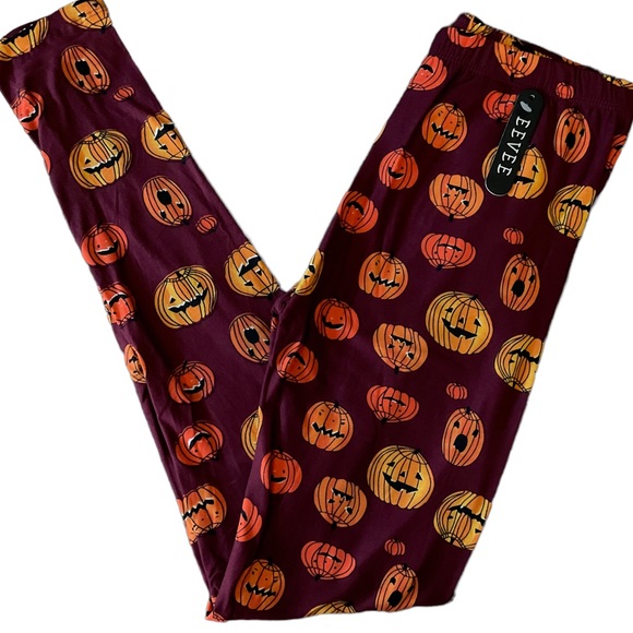 🎃Final Price🎃 Halloween Pumpkins Burgundy & Orange Ultra Soft - Picture 3 of 4